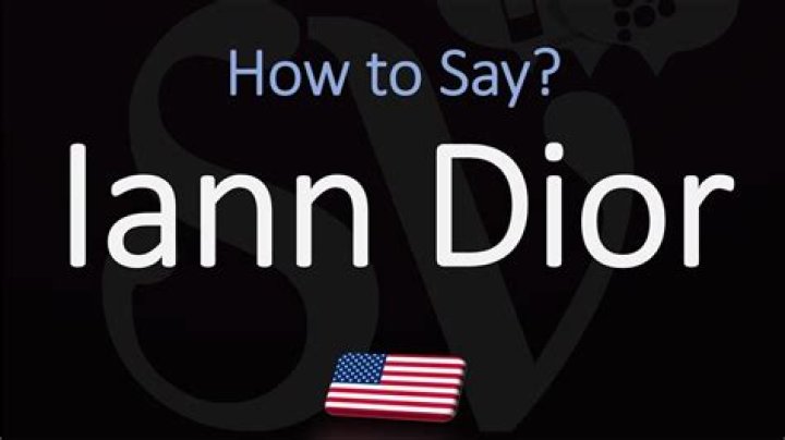 How to pronounce iann dior