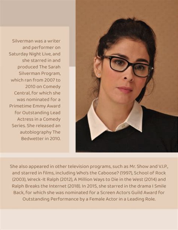 Sarah Silverman Biography; Net Worth, Age, Sister, Kids And Husband