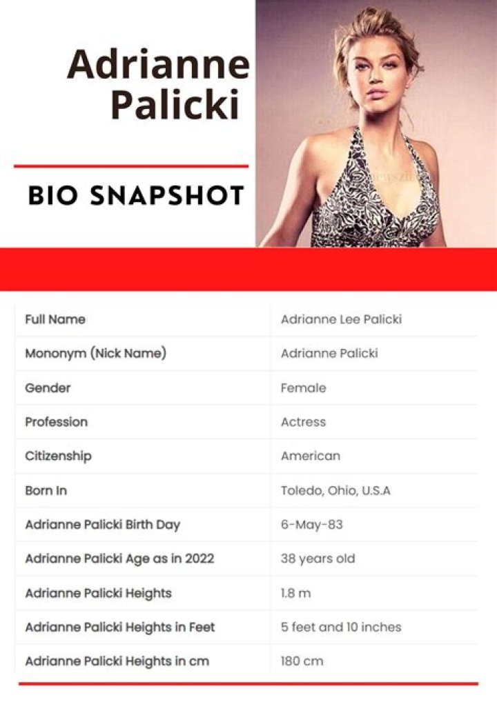 Who Is Adrianne Palicki & What Is Her Height, Age And Measurements?